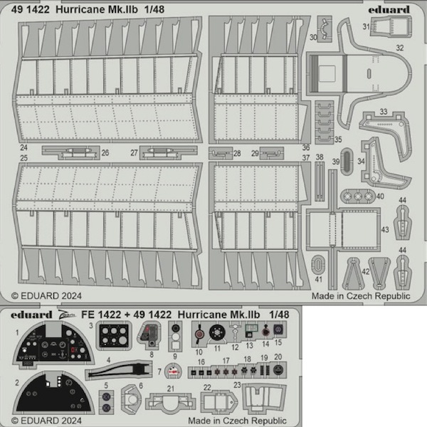 Detailset Hawker Hurricane MKIIb (Arma Hobby)  E49-1422