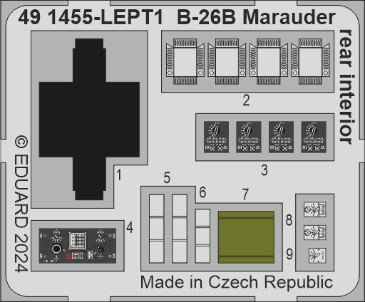 Detailset B26B Marauder Rear Interior (ICM) E49-1455
