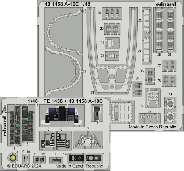 Detailset A10C Thunderbolt II (Great Wall Hobby) E49-1458