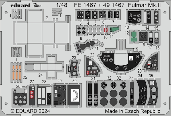 Detailset Fairey Fulmar MKII (Trumpeter)  E49-1467