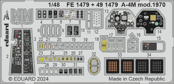 Detailset  A4M Skyhawk Mod.1970 (Magic Factory)  E49-1479