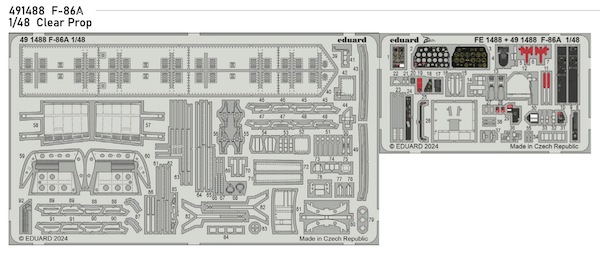 Detailset F86A Sabre (Clearprop)  E49-1488