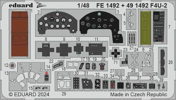 Detailset Vought F4U-2 Corsair (Hobby Boss) E49-1492