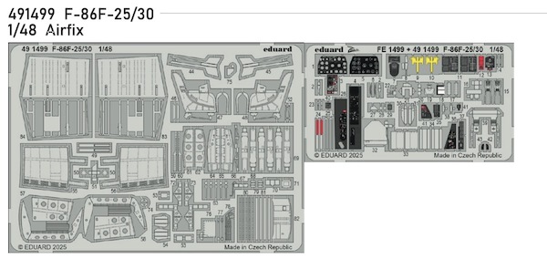 Detailset F86F-25/30 Sabre (Airfix)  E49-1499