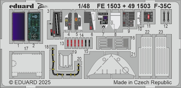 Detailset F35C Lightning II  (Tamiya)  E49-1503