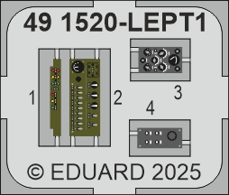 Detailset Mitsubishi A6M5 (Nakajima) Zero Upgrade set (Eduard) E49-1520