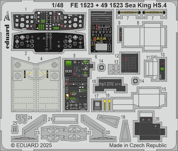 Detailset Westland Sea King HC4 (Airfix) E49-1523