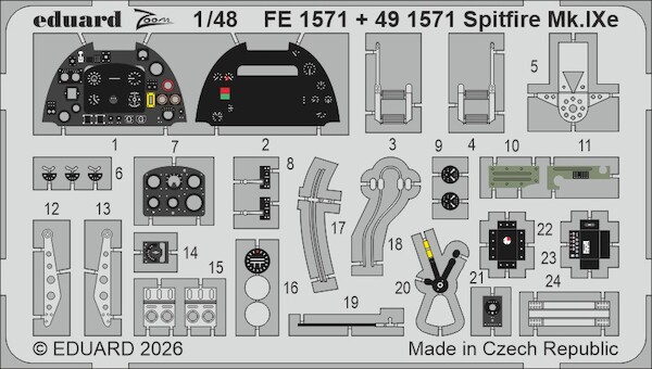 Detailset Spitfire MkIXe (Airfix) E49-1571