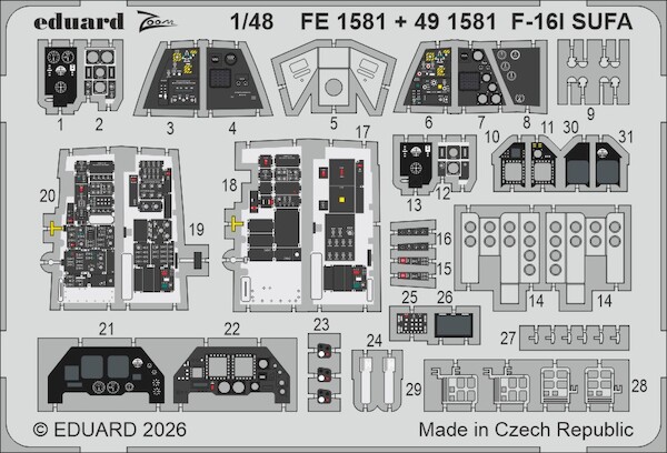 Detailset F16I SUFA (Great Wall Hobby) E49-1581