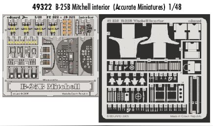 Detailset North American B25B Mitchell Interior (Accurate Miniatures/Italeri)  E49-322