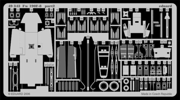 Detailset Focke Wulf Fw190F-8 (Tamiya)  E49-343