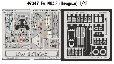 Detailset Focke Wulf Fw190A-3 (Hasegawa) E49-347