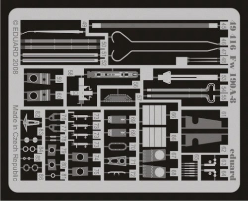 Detailset Focke Wulf FW190A-8 Self Adhesive (Hasegawa)  e49-416