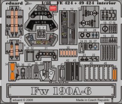 Detailset Focke Wulf FW190A-6 Self Adhesive (Hasegawa)  e49-424