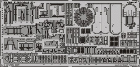 Detailset F16D Block 52+ self adhesive (Kinetic)  e49-461