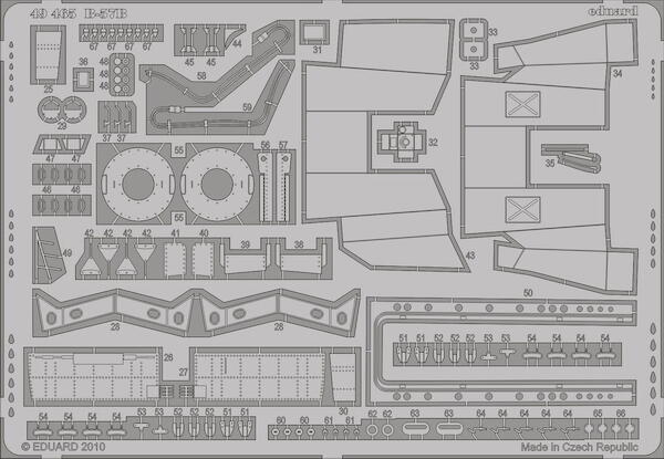 Detailset B57B Canberra Interior Self adhesive (Airfix)  e49-465