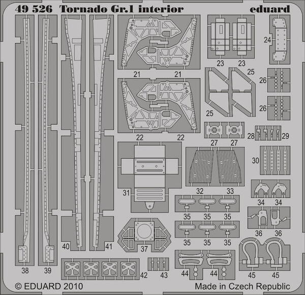 Detailset Tornado GR1 Interior Self Adhesive (HobbyBoss) E49-526
