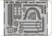 Detailset Mig21MF Fishbed (early) interior (Eduard)  E49-569