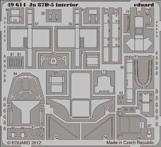 Detailset Junkers Ju87D-5 Interior Self Adhesive (Italeri)  E49-614