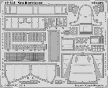 Detailset Hawker Sea Hurricane Self Adhesive (Italeri) E49-631