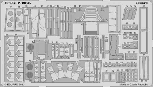 Detailset Curtiss P40E/K Self Adhesive (Italeri)  E49-652