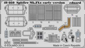 Detailset Spitfire MKIX Early version Self Adhesive (Eduard)  E49-660