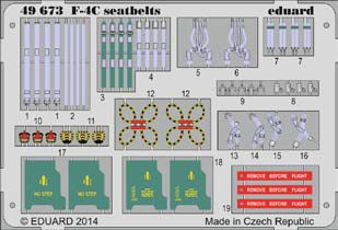 Detailset F4C Phantom Seat Belts (Academy)  E49-673