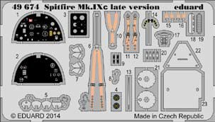 Detailset Spitffire MKIXc late (Eduard weekend) E49-674