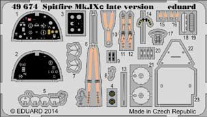 Detailset Spitffire MKIXc late (Eduard weekend)  E49-674