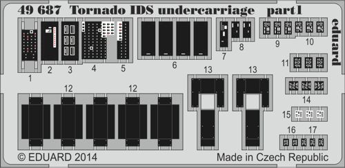 Detailset Tornado IDS Undercarriage (Revell) E49-687