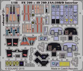 Detailset SAAB JAS39B/D Gripen Self Adhesive (Kitty Hawk)  E49-709