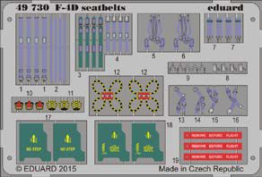 Detailset F4D Phantom Seatbelts (Academy)  E49-730