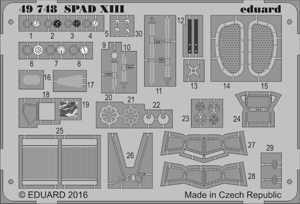 Detailset SPAD XIII (Revell/Eduard)  E49-748
