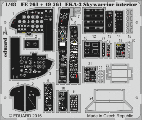 Detailset EKA-3 Skywarrior Interior (Trumpeter)  E49-761