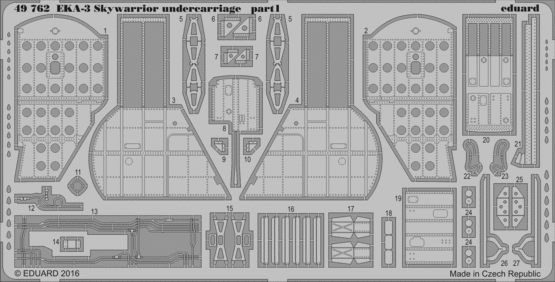 Detailset EKA-3 Skywarrior Undercarriage (Trumpeter)  E49-762