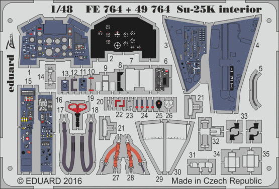 Detailset Suchoi Su25K Frogfoot (Smer, KP, OEZ)  E49-764