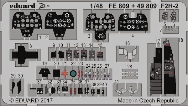 Detailset F2H-2 Banshee (Kittyhawk)  E49-809