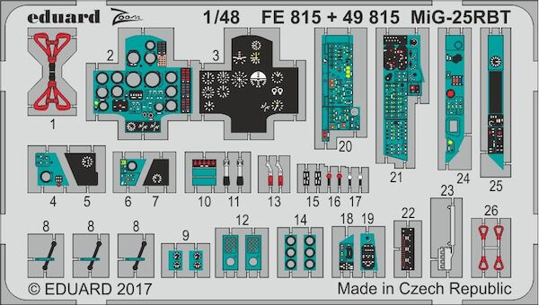 Detailset Mikoyan MiG31RBT Foxbat Interior (ICM)  E49-815