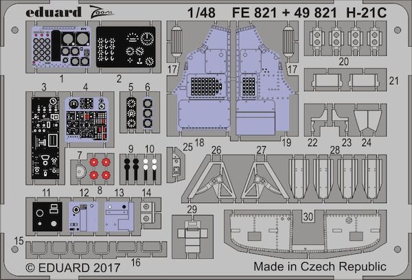 Detailset H21C Shawnee Detail set (Italeri) E49-821