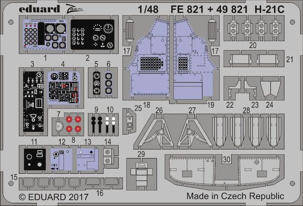 Detailset H21C Shawnee Detail set (Italeri)  E49-821