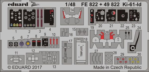 Detailset Kawasaki Ki61-Id Hien (Tamiya)  E49-822