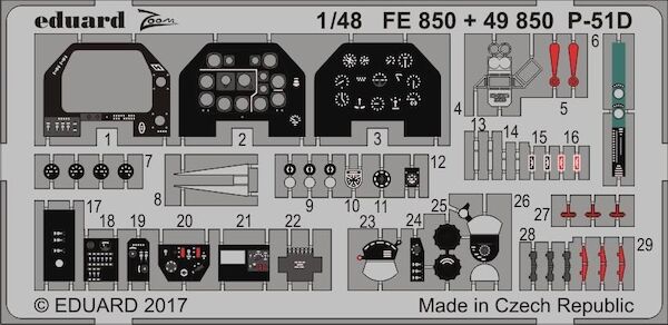 Detailset P51D Mustang Interior (Meng)  E49-850