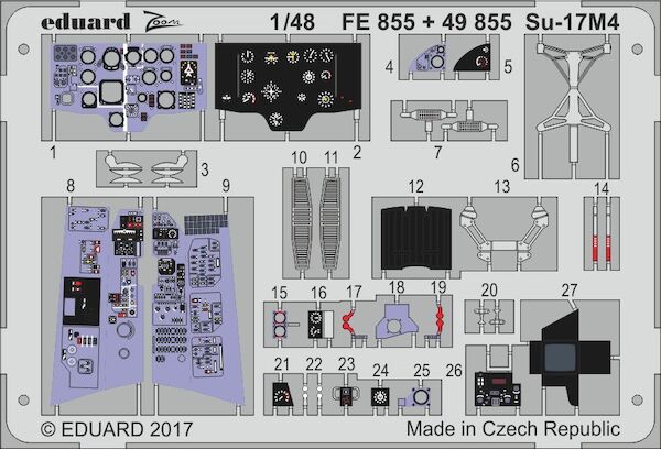 Detailset Suchoi Su17M-4 Interior (Hobby Boss) E49-855