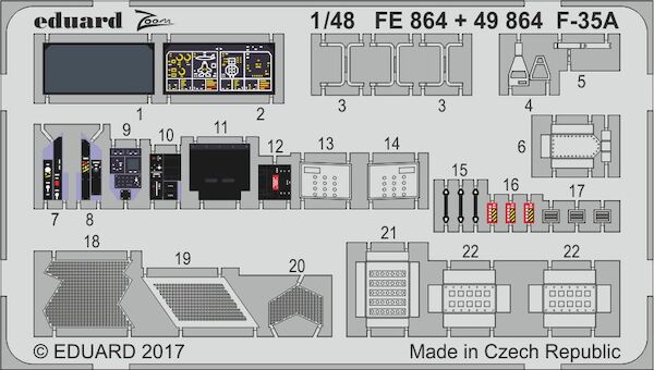 Detailset F35A Lightning II (Meng)  E49-864