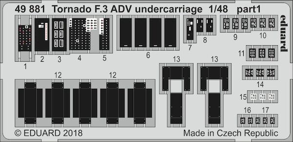 Detailset Tornado ADV F3 Landingear set (Airfix)  E49-881