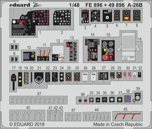 Detailset  A26B Invader Interior (Revell)  E49-896