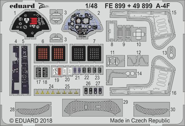 Detailset A4F Skyhawk (Hobby Boss) E49-899