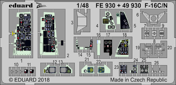 Detailset F16C/N Fighting Falcon (Tamiya)  E49-930