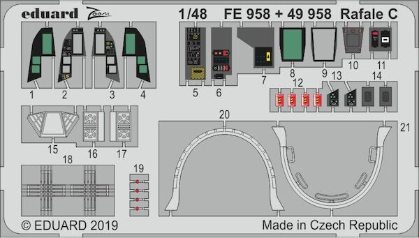 Detailset Rafale C Interior (Revell)  E49-958