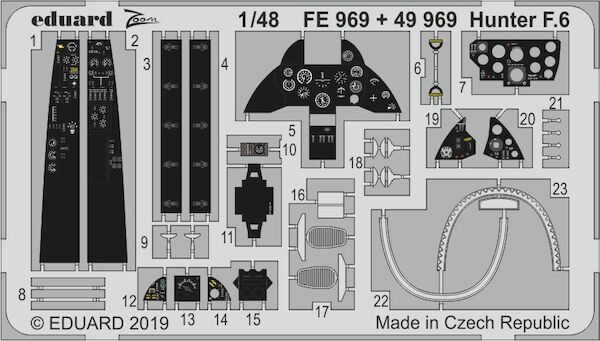 Detailset Hawker Hunter F6 (Airfix) REISSUE  E49-969